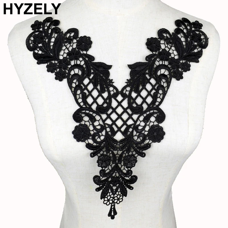 Fabric Black Flower Lace Sewing Applique Lace Collar Neckline Collar Applique Diy Craft Neckline Sewing Accessories BW147
Fabric Black Flower Lace Sewing Applique Lace Collar Neckline Collar Applique Diy Craft Neckline Sewing Accessories BW147