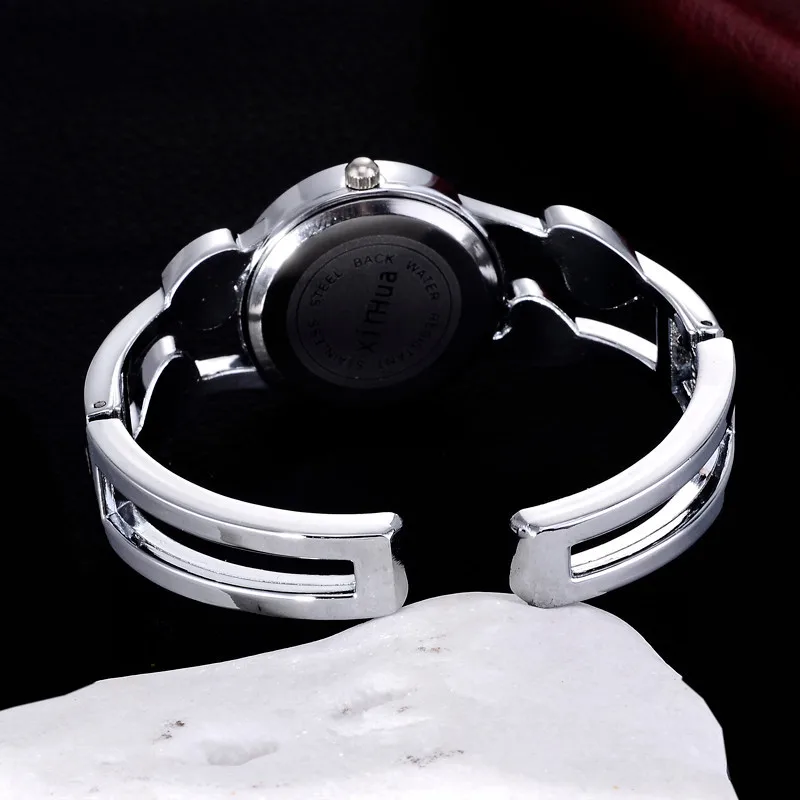 2020 Xinhua модные часы для женщин браслет из нержавеющей стали цветок форма сердца