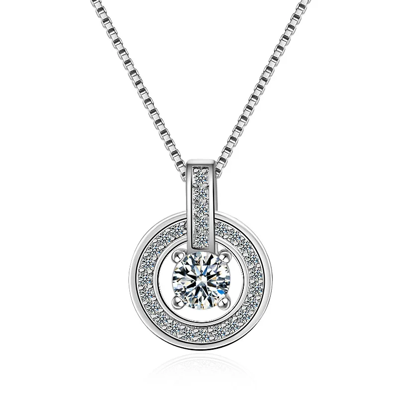 100% 925 sterling silver fashion round crystal ladies`pendant necklaces female box chain jewelry drop shipping Christmas gift
100% 925 sterling silver fashion round crystal ladies`pendant necklaces female box chain jewelry drop shipping Christmas gift