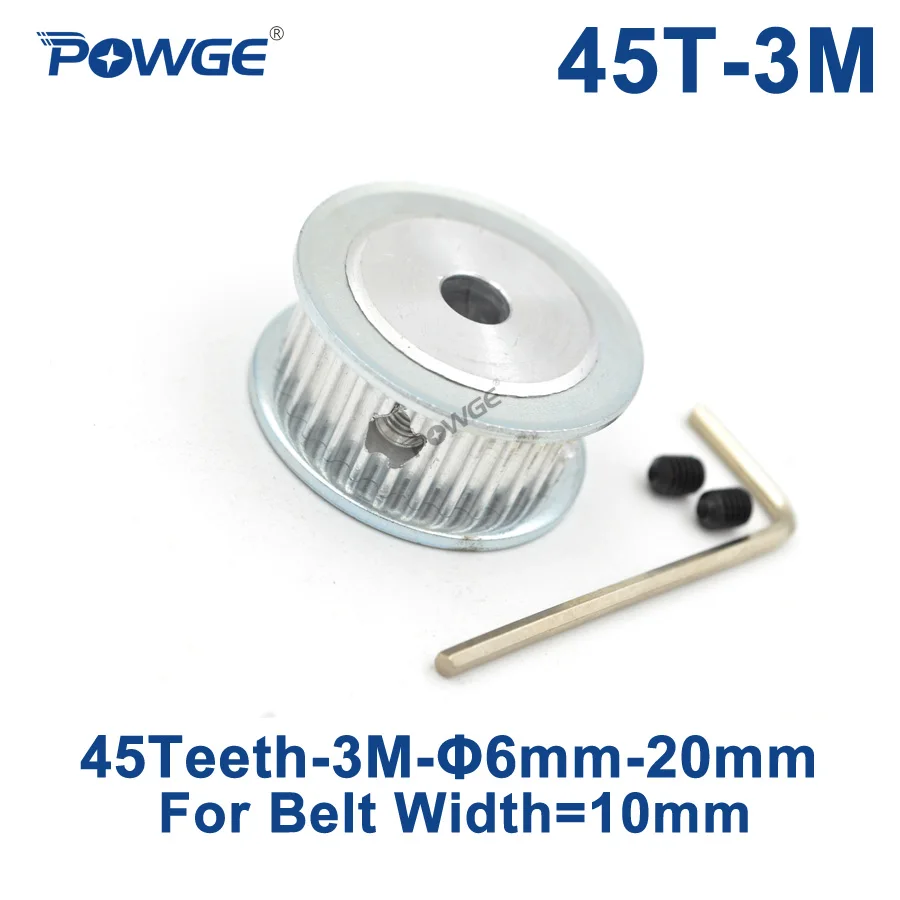 POWGE 45 зубы HTD 3 м Синхронный шкив Диаметр 8/10/12/12,7/14/19/20 мм для Ширина 10 мм HTD3M ременный шкив шестерни 45 т 45 ЗУБОВ
POWGE 45 зубы HTD 3 м Синхронный шкив Диаметр 8/10/12/12,7/14/19/20 мм для Ширина 10 мм HTD3M ременный шкив шестерни 45 т 45 ЗУБОВ