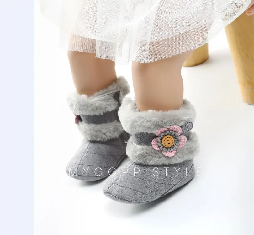 Fashion Flower Style 0-18M Babies Winter Warm Fur Boots Newborn Baby Boys Girls Soft Soled Anti-slip Crib Shoes
Fashion Flower Style 0-18M Babies Winter Warm Fur Boots Newborn Baby Boys Girls Soft Soled Anti-slip Crib Shoes