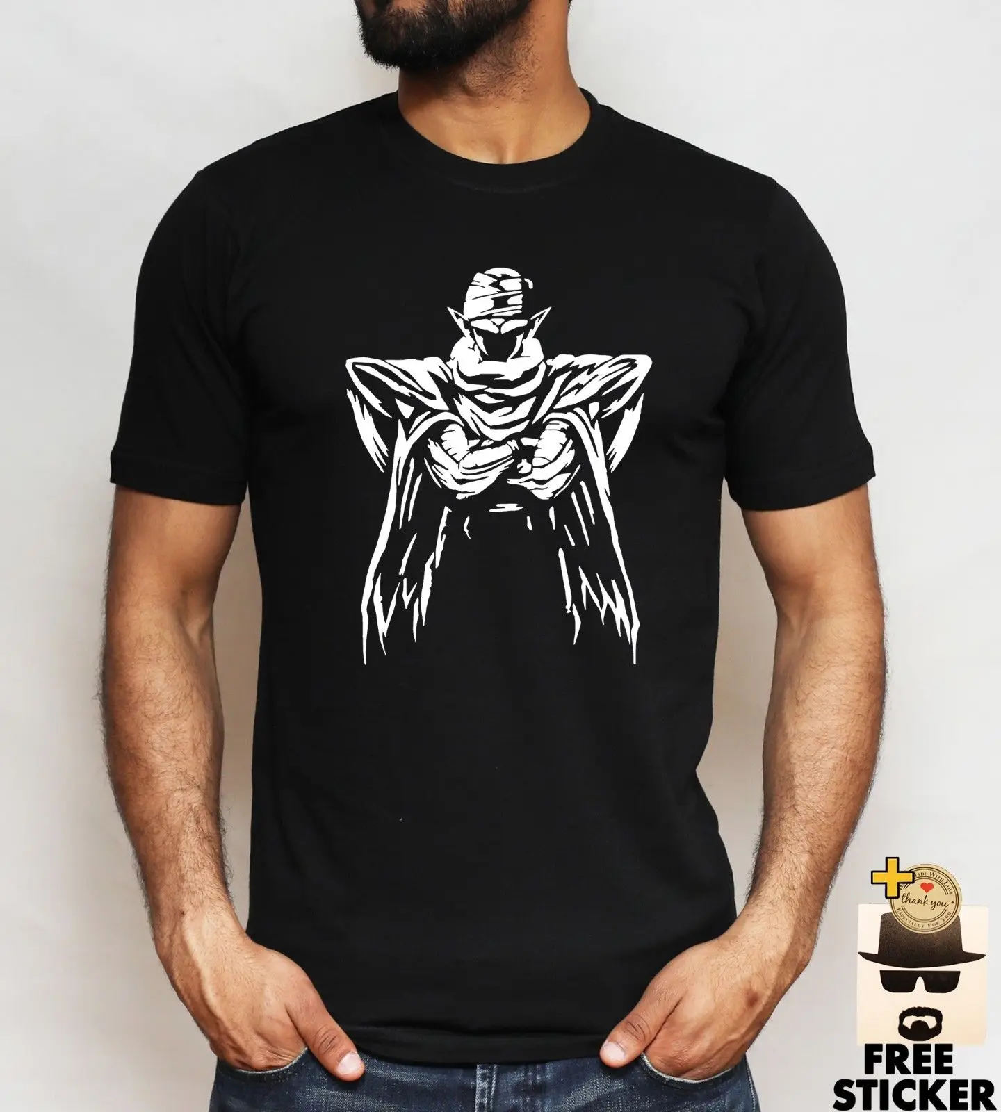 DBZ Piccolo футболка Namekian Goku Gohan Vegeta Dragon Ball Z аниме для мужчин бесплатная доставка Harajuku
