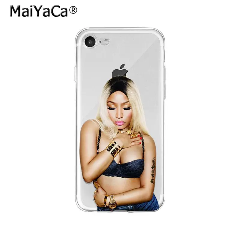 Мягкий чехол из ТПУ для телефона MaiYaCa Rapper Nicki Minaj iPhone X XS MAX 6 6S 7 7plus 8 8Plus 5 5S