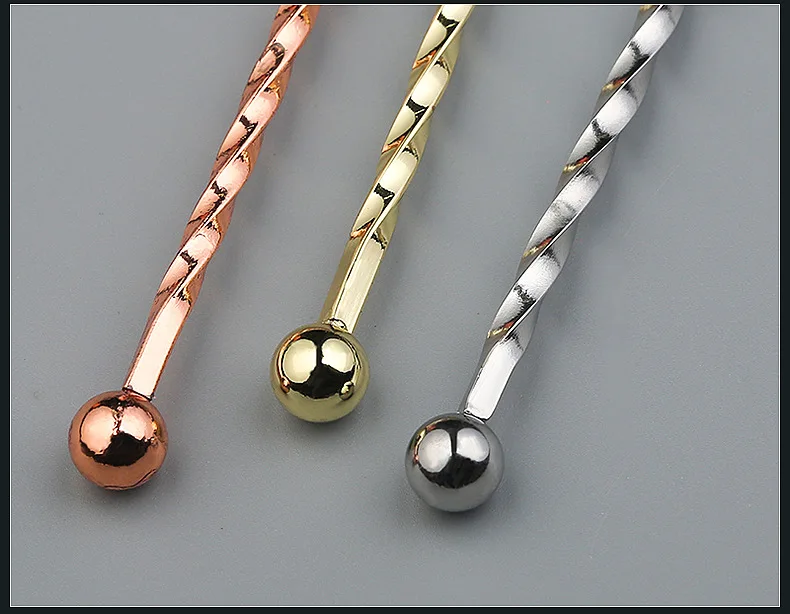 Stainless Steel Threaded Swizzle Stick Coffee Cocktail Stirring Rod Bar Tool Gold/Rose Gold/Silver 100pcs
Stainless Steel Threaded Swizzle Stick Coffee Cocktail Stirring Rod Bar Tool Gold/Rose Gold/Silver 100pcs