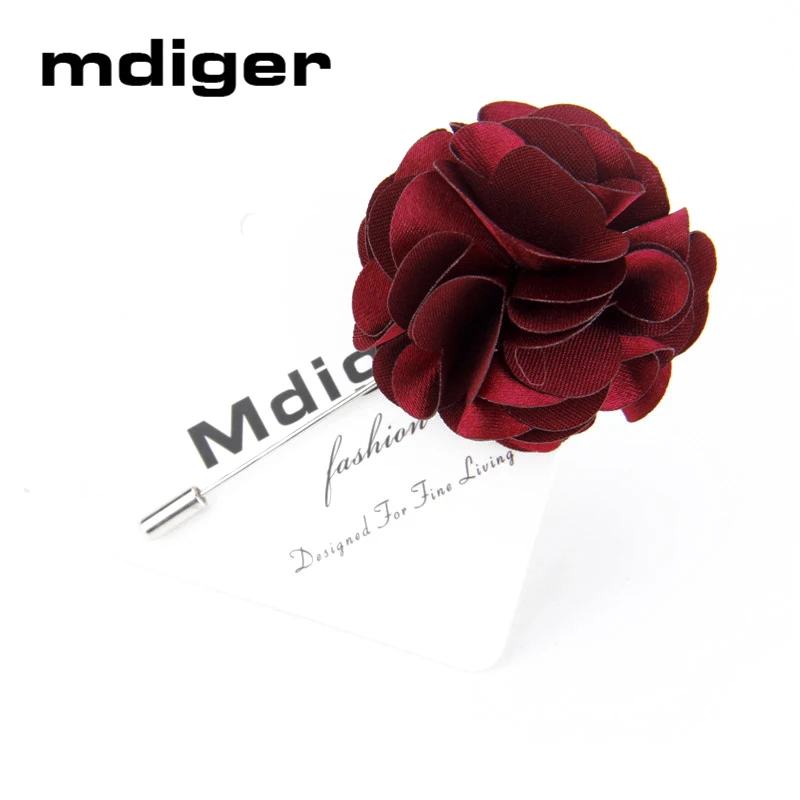 Mdiger брендовая брошь ручной работы из ткани свадебная букет Нежные мужские