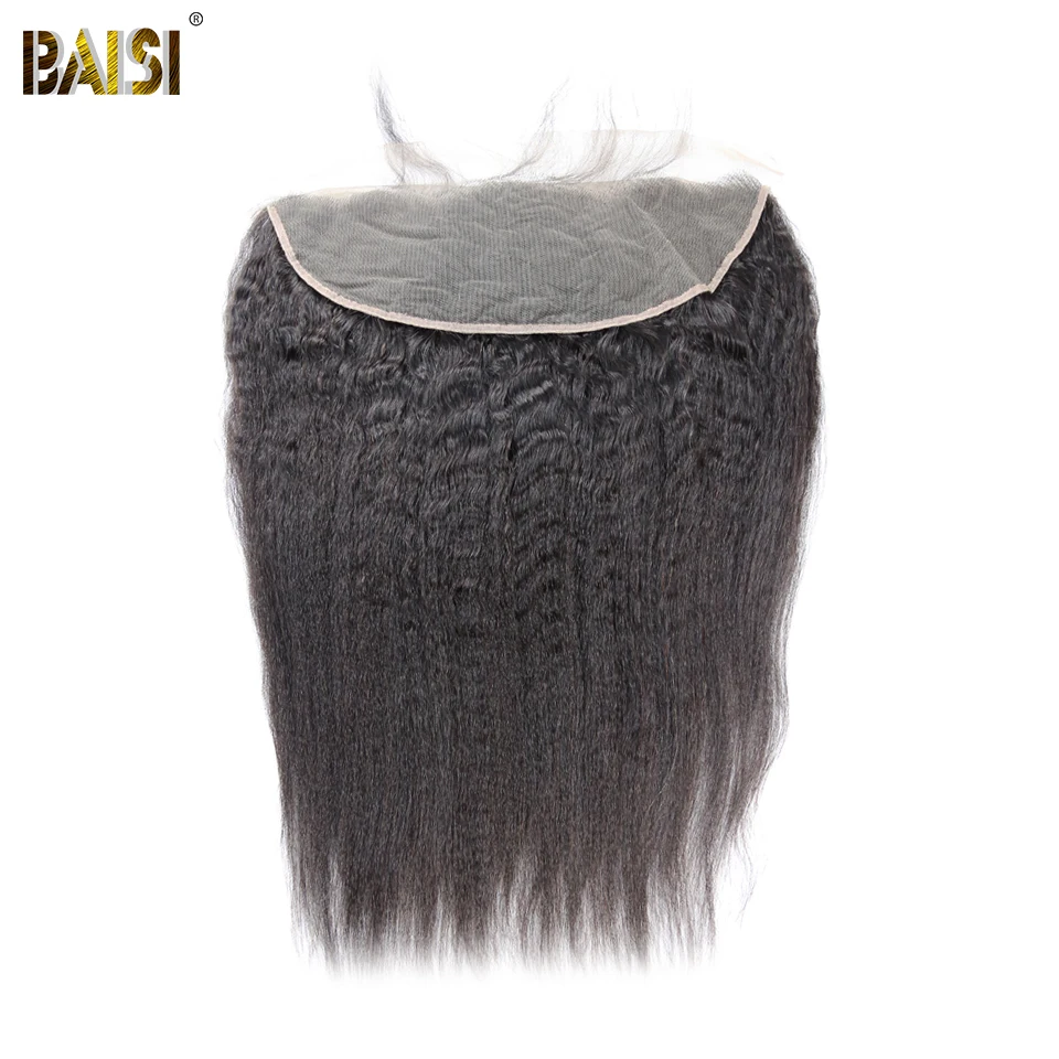 Курчавые прямые волосы BAISI 100% необработанные человеческие перуанские
