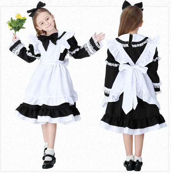 Для милых девочек Карнавальный костюм принцессы Детские горничной платье с повязкой костюм на Хэллоуин карнавальный костюм
Для милых девочек Карнавальный костюм принцессы Детские горничной платье с повязкой костюм на Хэллоуин карнавальный костюм