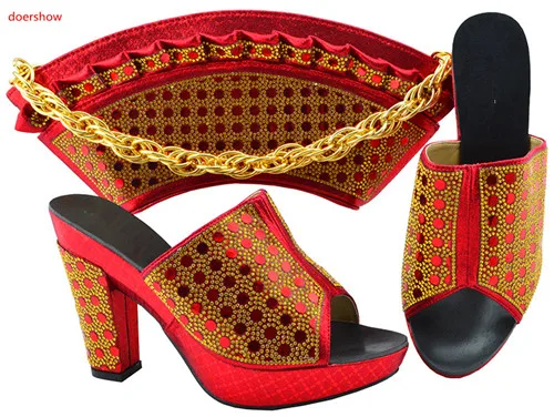 doershow Italian Shoes and Bags To Match Shoes with Bag Set Decorated with Rhinestone Nigerian Women Wedding Shoes SFG1-36
doershow Italian Shoes and Bags To Match Shoes with Bag Set Decorated with Rhinestone Nigerian Women Wedding Shoes SFG1-36