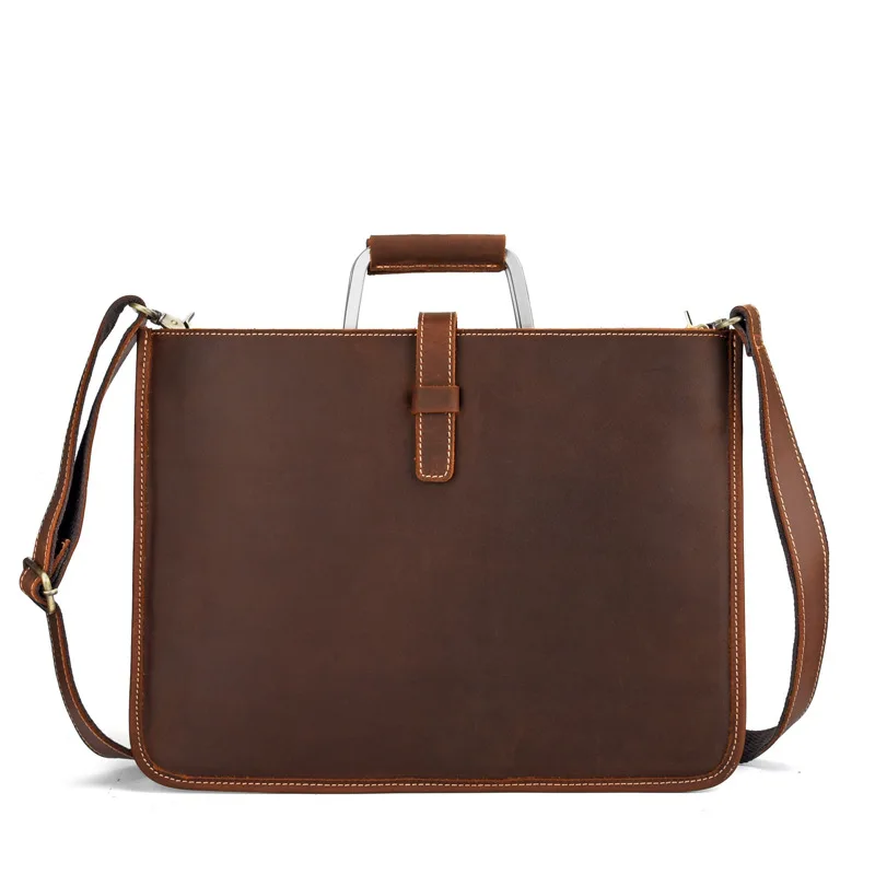 Crazy horse leather briefcase for man coffee color vintage men genuine leather messenger bag business bags male
Crazy horse leather briefcase for man coffee color vintage men genuine leather messenger bag business bags male