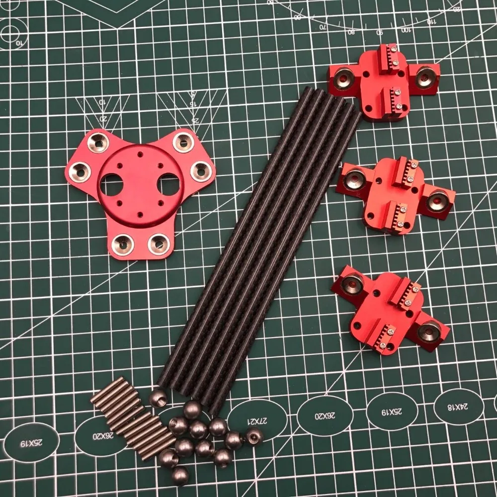 All Metal Reprap Delta kossel k800 magnetic dual effector kit For DIY Delta Kossel 3D printer Red Color
All Metal Reprap Delta kossel k800 magnetic dual effector kit For DIY Delta Kossel 3D printer Red Color