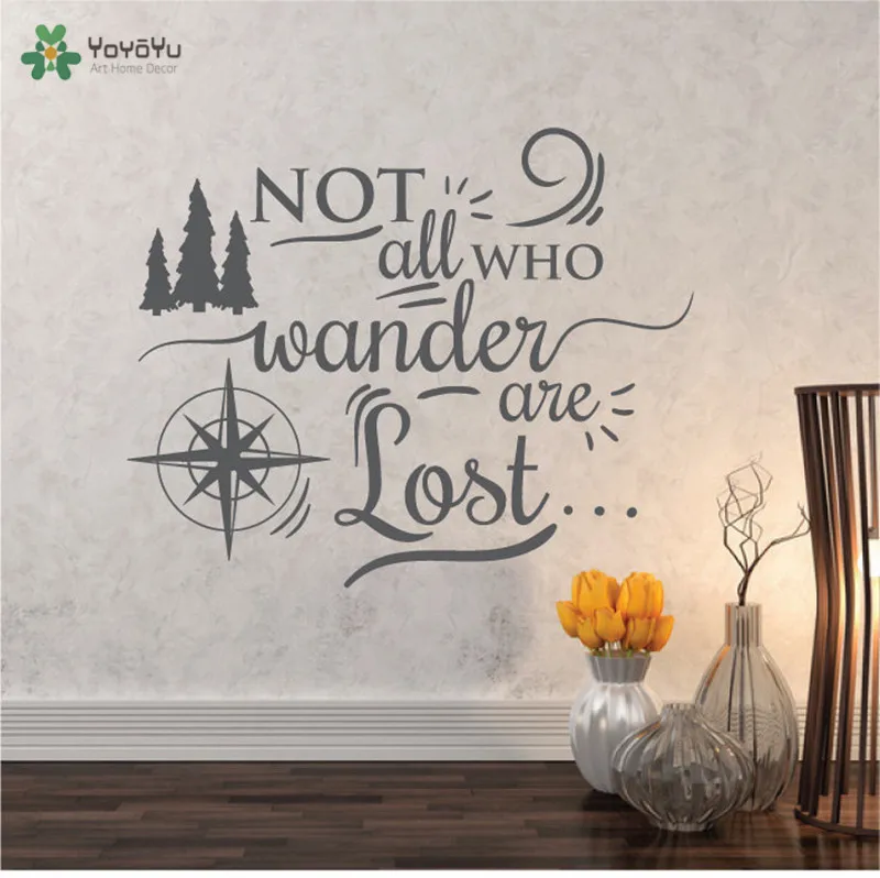 YOYOYU Wall Decal Adventure Wall Sticker Quotes Not All Who Wander Are Lost Vinyl Art Mural Bedroom DIY Home Design Decor CY178
YOYOYU Wall Decal Adventure Wall Sticker Quotes Not All Who Wander Are Lost Vinyl Art Mural Bedroom DIY Home Design Decor CY178