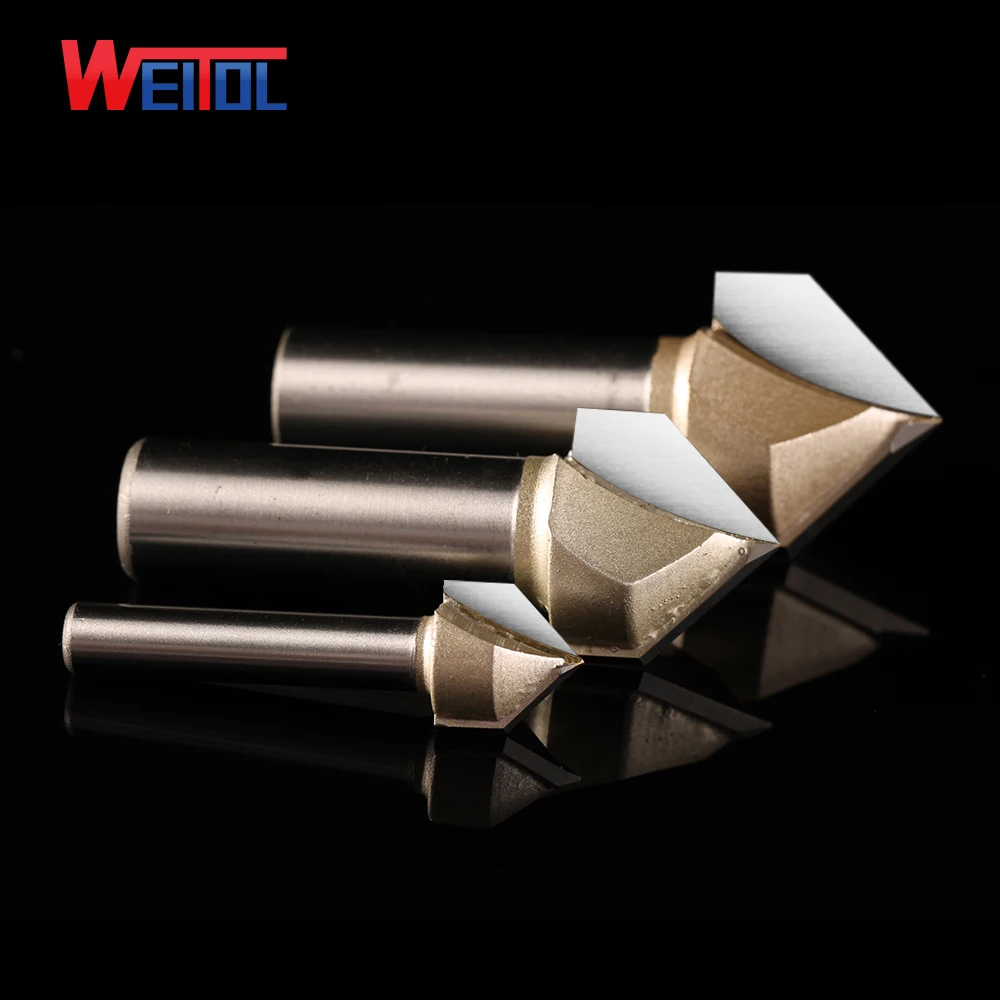 Weitol бесплатная доставка 1 шт. 1/2 или 1/4 дюйма твердосплавный V-образный резак
