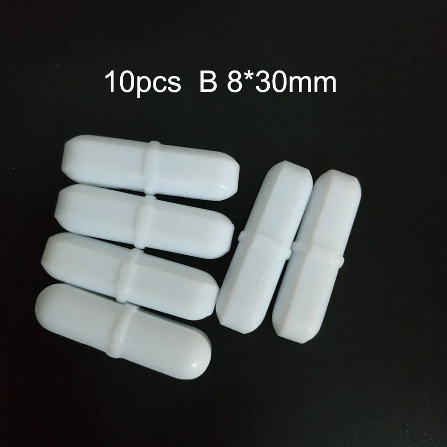 Free shipping ,8*30 MM 10pcs PTFE Magnetic Stirrer Mixer Magnetic Stir Bars With Pivot Ring White Color
Free shipping ,8*30 MM 10pcs PTFE Magnetic Stirrer Mixer Magnetic Stir Bars With Pivot Ring White Color