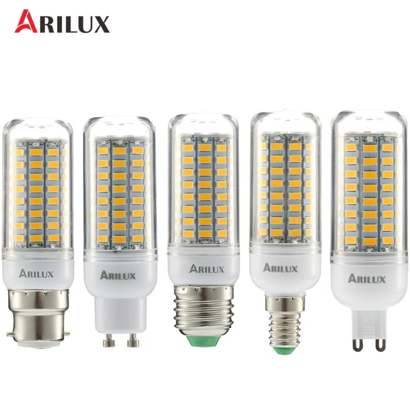 ARILUX 89 Светодиодная лампа E27 E14 B22 GU10 G9 5 Вт SMD5730 с постоянным током умная IC