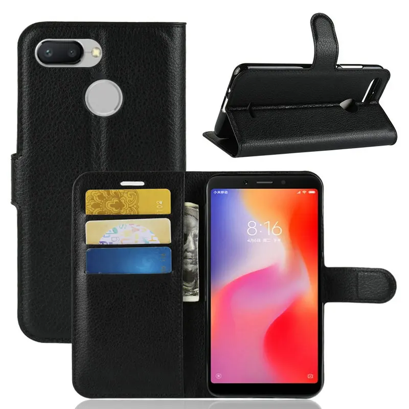 Чехол-бумажник WIERSS для Xiaomi Redmi 6 чехол телефона Pro 3 ГБ 4 Гб 32 64 откидной кожаный Etui