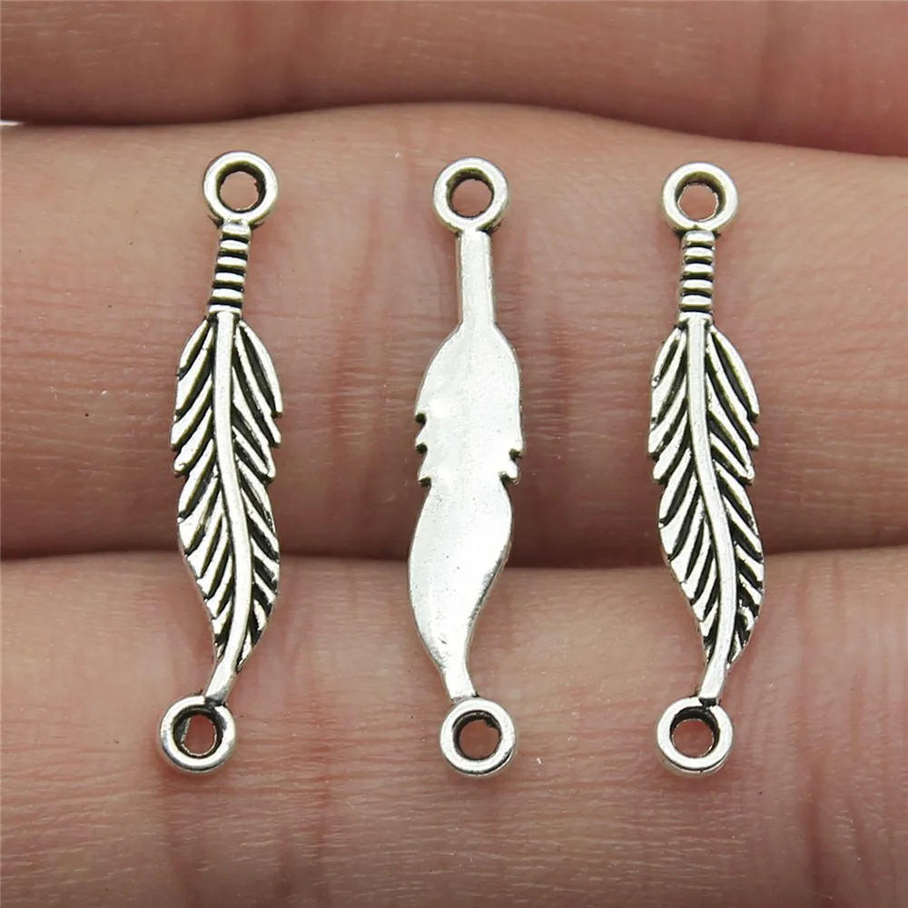 40pcs Antique Silver Color Feather Connectors Charm Pendant Jewelry Making Findings Accessories DIY Handmade
40pcs Antique Silver Color Feather Connectors Charm Pendant Jewelry Making Findings Accessories DIY Handmade