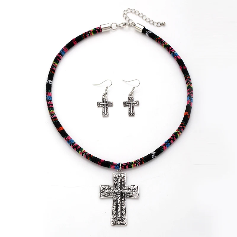 Fashion Classic Bohemia Cross Style Necklace set jewelry Necklace Vintage western accessory for woman and girl's gift
Fashion Classic Bohemia Cross Style Necklace set jewelry Necklace Vintage western accessory for woman and girl's gift