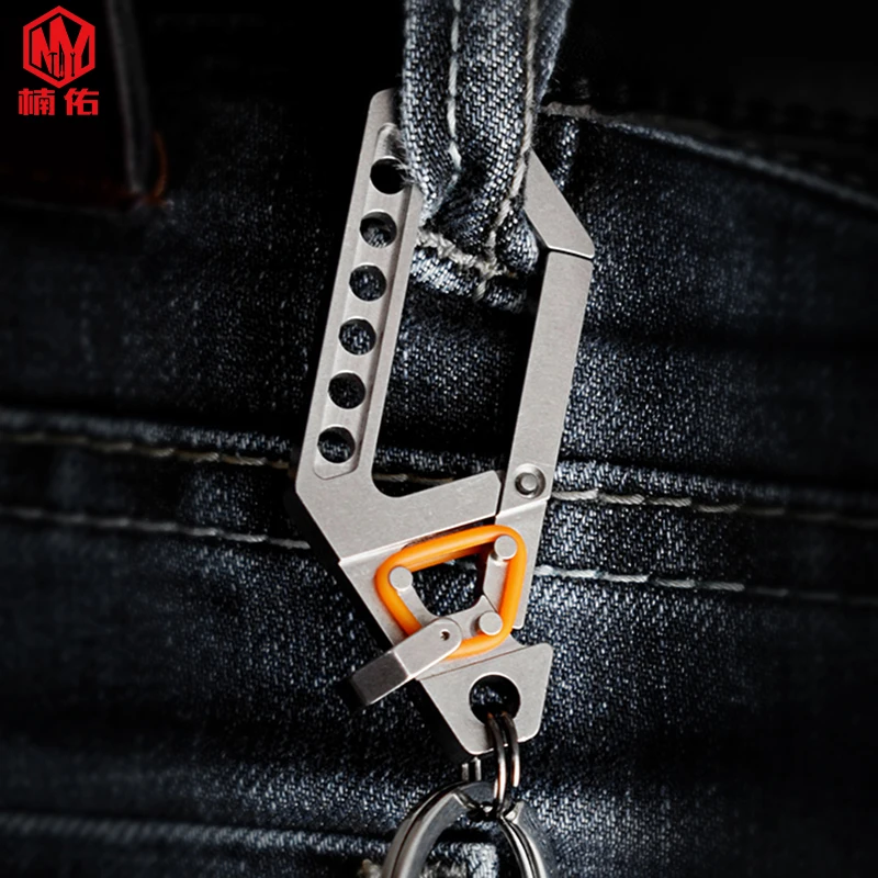 NY EDC Outdoor Pocket Tool Titanium Car Keychain Custom Lettering Multi-function Car Pendant Mechanical Key Chain
NY EDC Outdoor Pocket Tool Titanium Car Keychain Custom Lettering Multi-function Car Pendant Mechanical Key Chain