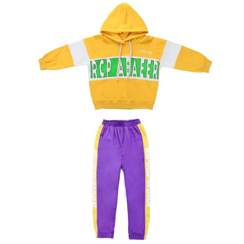 Teenager Girls Boys Clothes Autumn Hip Hop Dance Costumes Kids Hoodies Tops + Pant 2pcs Set Children Sport Suit For 4-18 Years
Teenager Girls Boys Clothes Autumn Hip Hop Dance Costumes Kids Hoodies Tops + Pant 2pcs Set Children Sport Suit For 4-18 Years