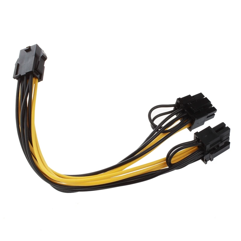 Semoic модуль 6Pin к двойному PCI-E PCIe 8Pin + (6 2Pin) ленточный кабель питания 20 см для Thermaltake Tt