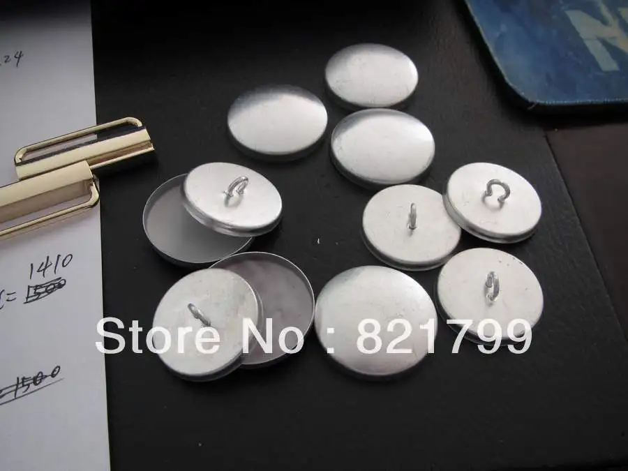 44L fabric cloth component DIY button fabric covered button component in aluminium cap white plastic bottom wholesale
44L fabric cloth component DIY button fabric covered button component in aluminium cap white plastic bottom wholesale