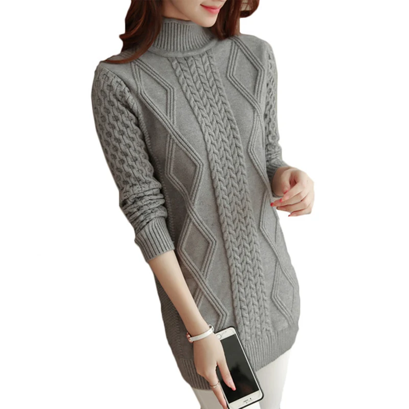 Women Autumn New Vintage Turtleneck Wool Sweater Solid Color Elegant All-Match Medium-Long Pullover sweaters RE0846
Women Autumn New Vintage Turtleneck Wool Sweater Solid Color Elegant All-Match Medium-Long Pullover sweaters RE0846