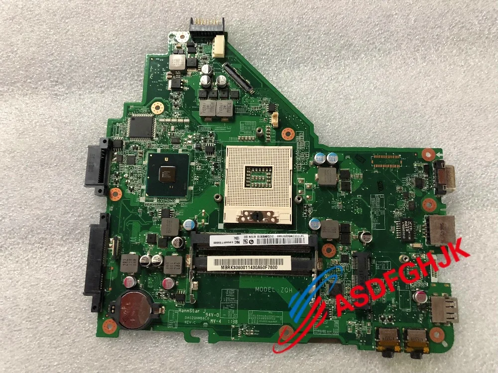 Оригинальная материнская плата для ноутбука Acer Aspire 4339 s989 DA0ZQHMB6C0 MB.RK301.001 полностью