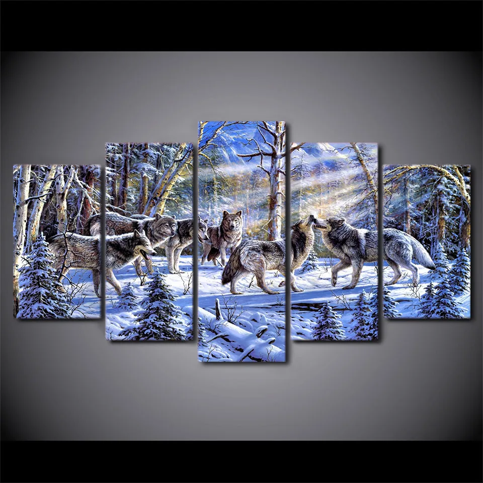 HD Printed The wolves in the snow Painting Canvas Print room decor print poster picture canvas Free shipping/NY-5921
HD Printed The wolves in the snow Painting Canvas Print room decor print poster picture canvas Free shipping/NY-5921