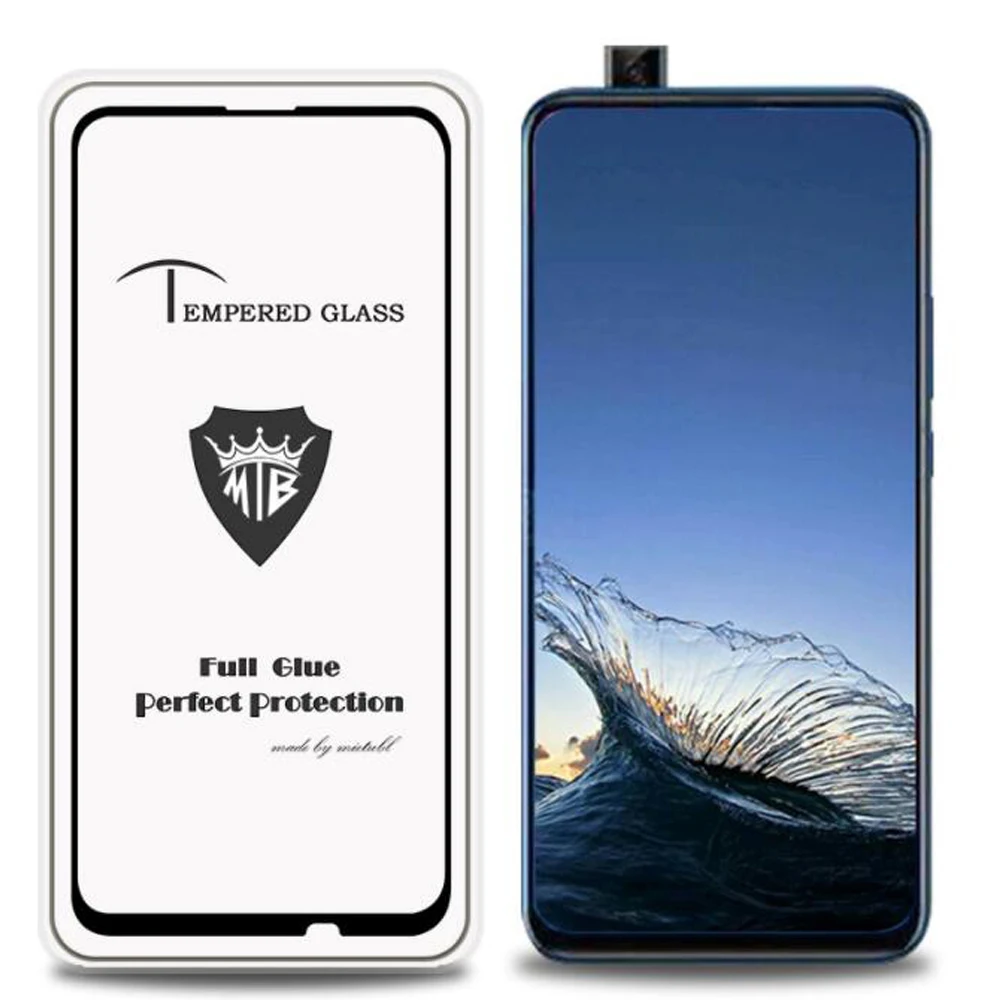 Для huawei P Smart Z 2.5D Закаленное Стекло 9H полное клеевое покрытие для Защита экрана Y9