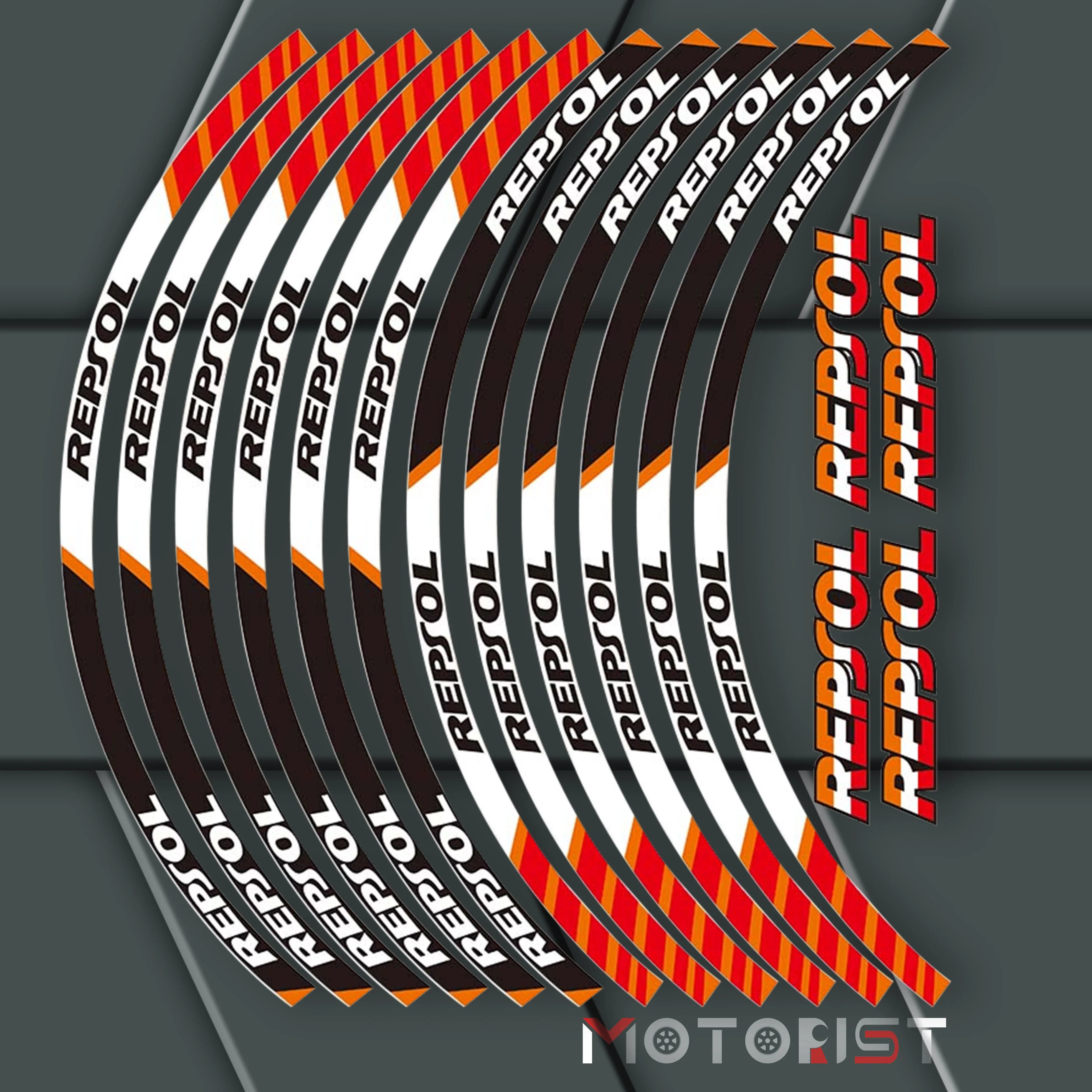 a set of 12pcs high quality motorcycle wheel decals waterproof Reflective stickers rim stripes For all HONDA REPSOL
a set of 12pcs high quality motorcycle wheel decals waterproof Reflective stickers rim stripes For all HONDA REPSOL