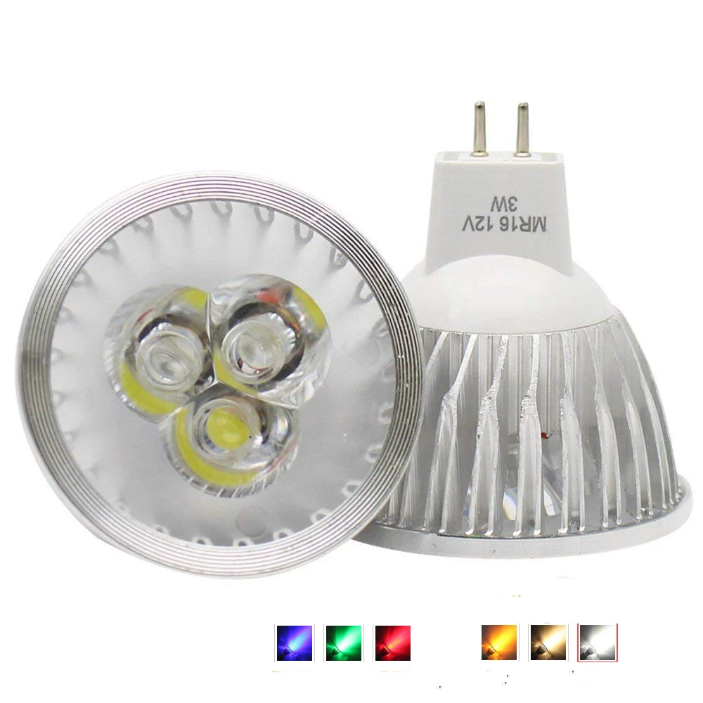 Spotlight Bulb MR16 12V Dimmable 3W 4W 5W High Power LED Light Warm/Cool White/red/green/blue LED Lamp Downlight
Spotlight Bulb MR16 12V Dimmable 3W 4W 5W High Power LED Light Warm/Cool White/red/green/blue LED Lamp Downlight