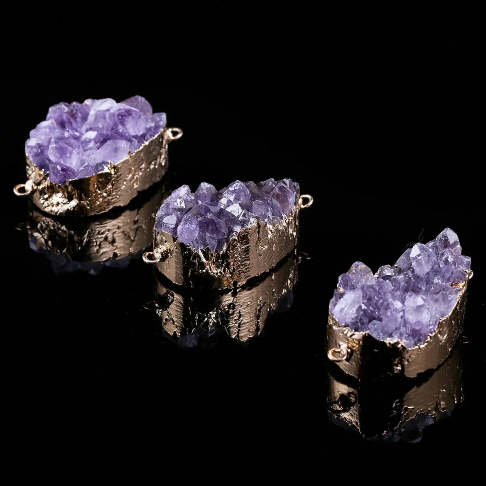 Hot Sale Irregular Natural Amethyst Pendant Connector Charm DIY Jewelry Natural Stone Pendant Jewelry Making25x45mm
Hot Sale Irregular Natural Amethyst Pendant Connector Charm DIY Jewelry Natural Stone Pendant Jewelry Making25x45mm