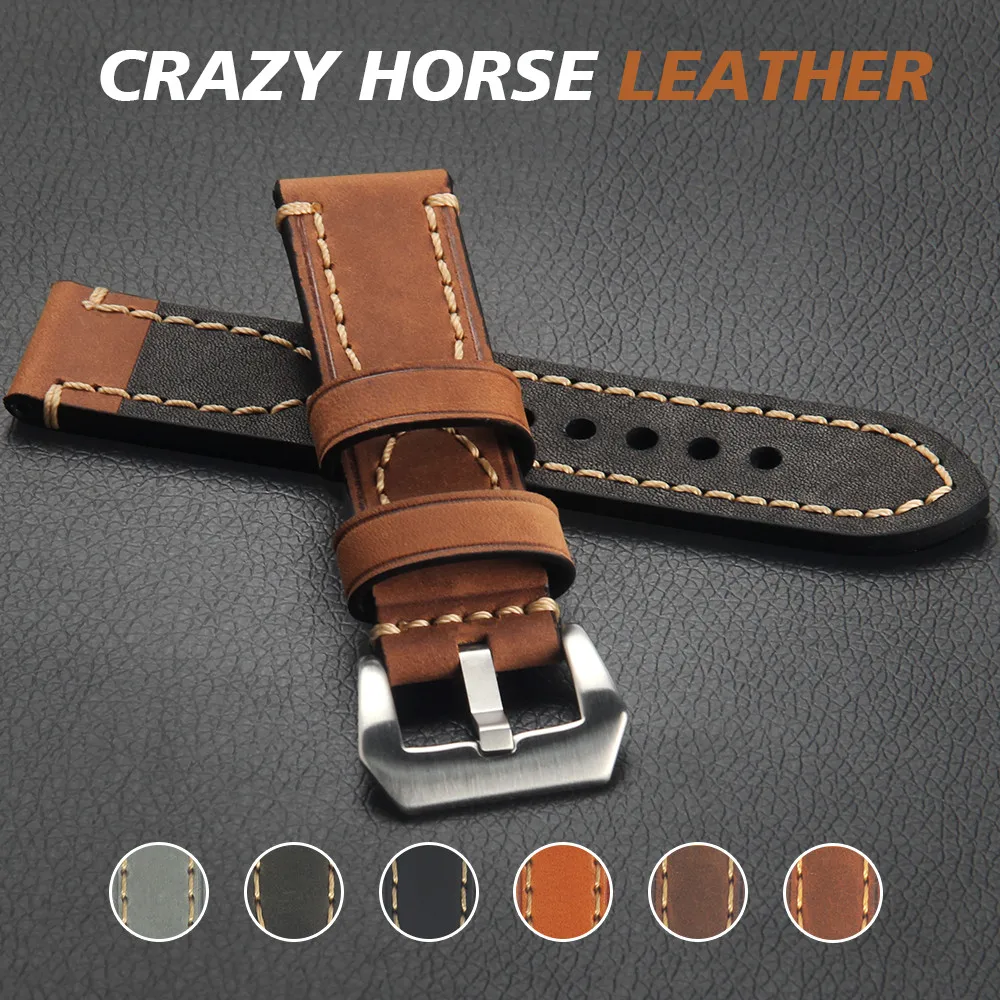 Genuine Leather Watch Band for Samsung Gear S3 S2 Sport Bands Crazy Horse Wristbands with Panerai Clasp for 20 22 Width Strap
Genuine Leather Watch Band for Samsung Gear S3 S2 Sport Bands Crazy Horse Wristbands with Panerai Clasp for 20 22 Width Strap