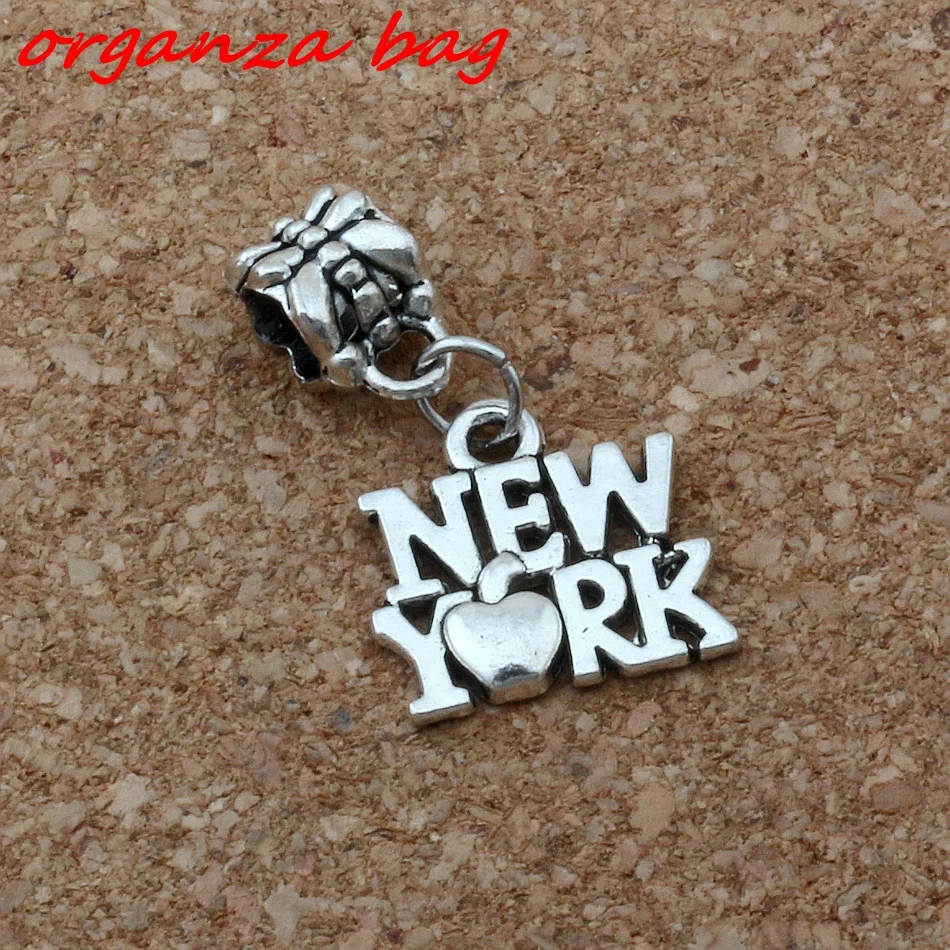 MIC 100PCS Alloy New York Charm Big Hole Bead Fit Charm Bracelet Jewelry 14.5x26mm A-168a
MIC 100PCS Alloy New York Charm Big Hole Bead Fit Charm Bracelet Jewelry 14.5x26mm A-168a