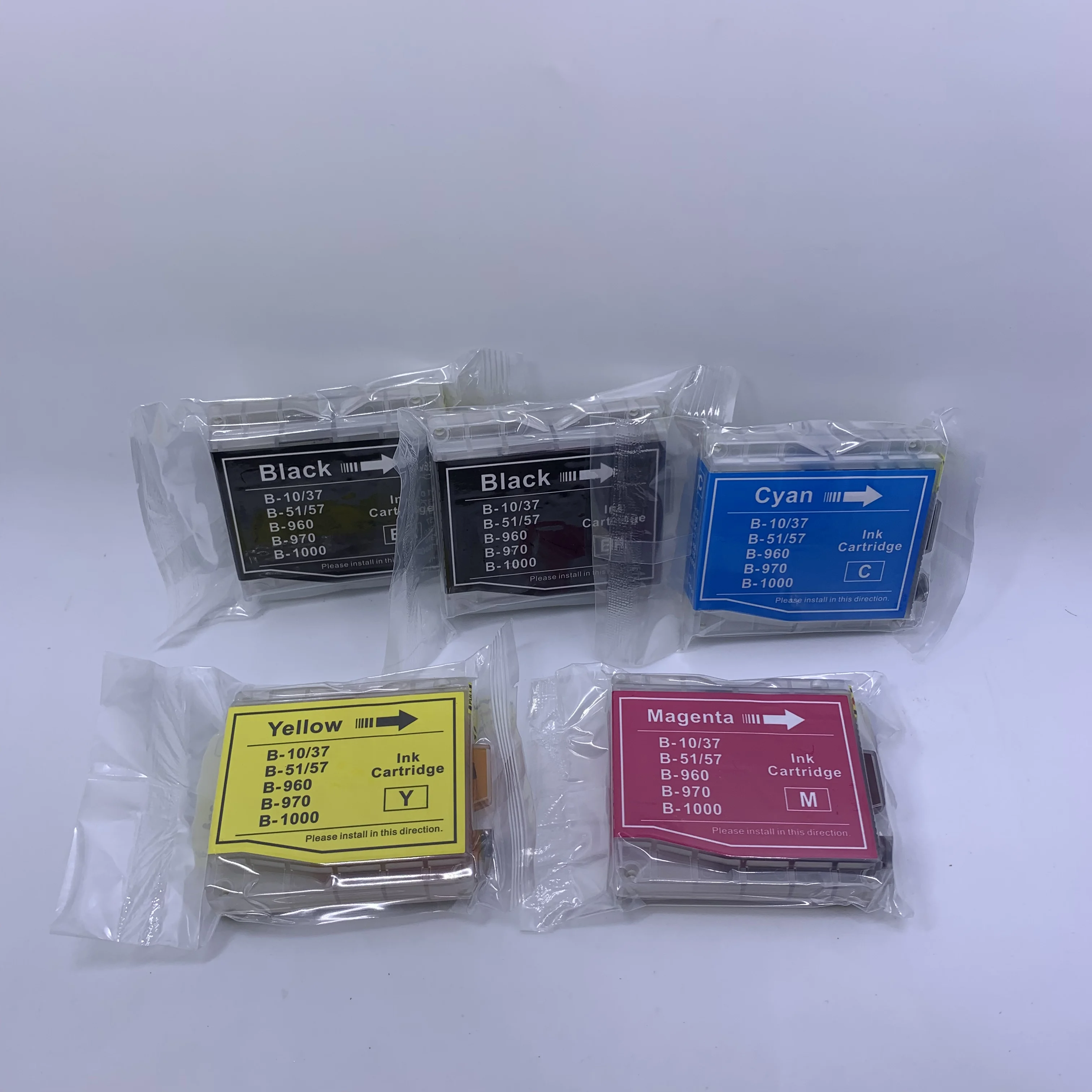 YOTAT 5pcs Compatible LC10 LC37 LC51 LC57 LC960 LC970 LC1000 Ink Cartridge for Brother DCP-130C 135C 150C DCP-330C printer
YOTAT 5pcs Compatible LC10 LC37 LC51 LC57 LC960 LC970 LC1000 Ink Cartridge for Brother DCP-130C 135C 150C DCP-330C printer