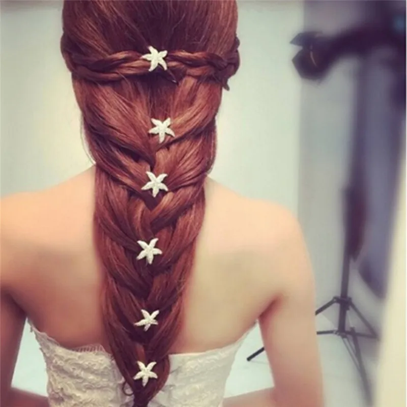6Pcs/lot Fashion Cute Elegant Woman U-shaped Silvery Sea Shell Starfish Hair Clip Pin Wedding Bride Girl Pin Hair Comb Wholesale
6Pcs/lot Fashion Cute Elegant Woman U-shaped Silvery Sea Shell Starfish Hair Clip Pin Wedding Bride Girl Pin Hair Comb Wholesale