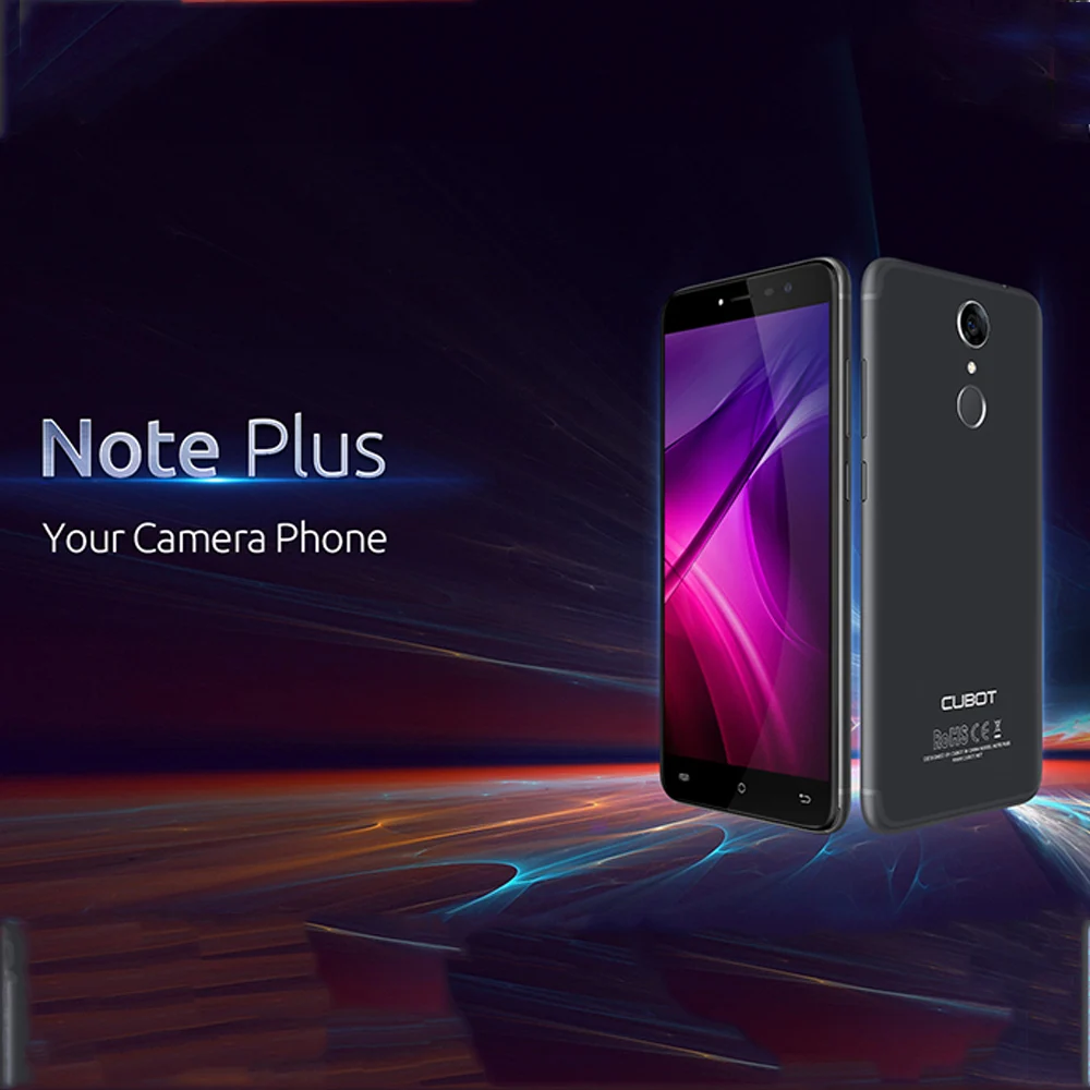 Cubot Note плюс 4 г телефон 5 2 "Android 7 0 MTK6737T ядра 1 ГГц 3 ГБ Оперативная память 32