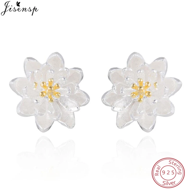 Jisensp 100% 925 Sterling Silver Flower Earrings Daisy Shape Stud Earrings for Women Fine Jewelry S925 Gift boucle d'oreille
Jisensp 100% 925 Sterling Silver Flower Earrings Daisy Shape Stud Earrings for Women Fine Jewelry S925 Gift boucle d'oreille