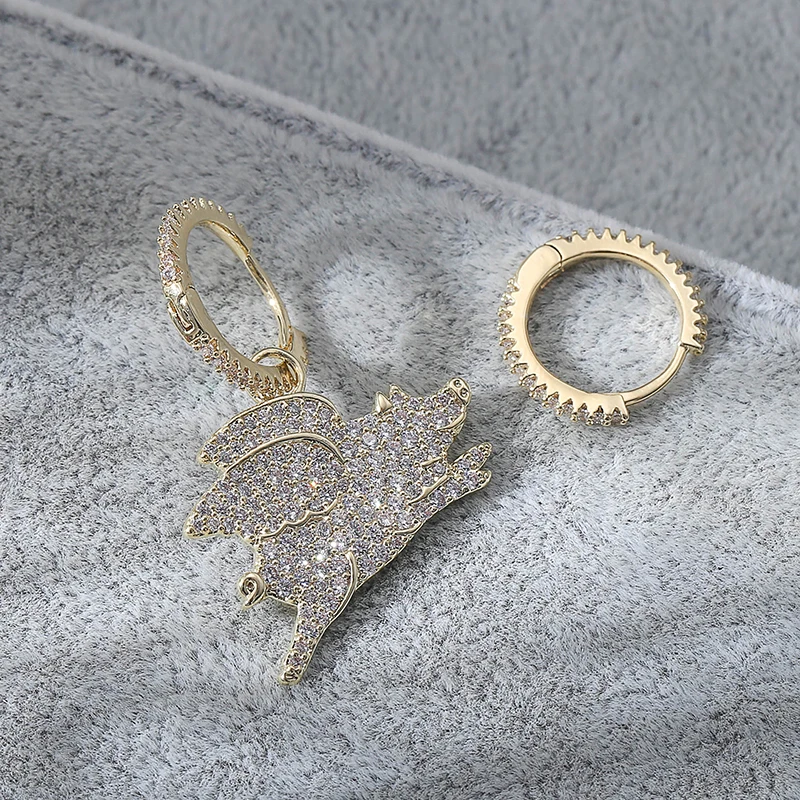 High Quality Trend Personality Copper Brooch With Wings Angel Pig Copper Zircon Earrings Wedding Bridal Jewelry
High Quality Trend Personality Copper Brooch With Wings Angel Pig Copper Zircon Earrings Wedding Bridal Jewelry