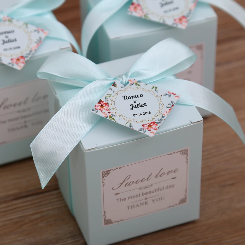 50 pcs Pink/ Blue Birthday Wedding Favor Candy Boxes Bridal Shower Party Paper Gift Box
50 pcs Pink/ Blue Birthday Wedding Favor Candy Boxes Bridal Shower Party Paper Gift Box