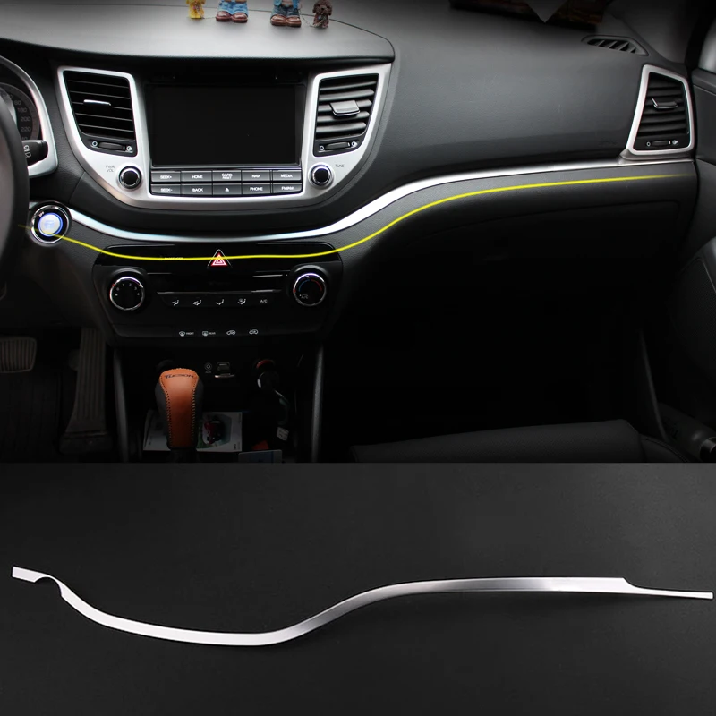 For Hyundai Tucson 2016-2019 Stainless Steel Dashboard Trim Center Console Panel Molding Decorative Car Interior Styling Garnish
For Hyundai Tucson 2016-2019 Stainless Steel Dashboard Trim Center Console Panel Molding Decorative Car Interior Styling Garnish