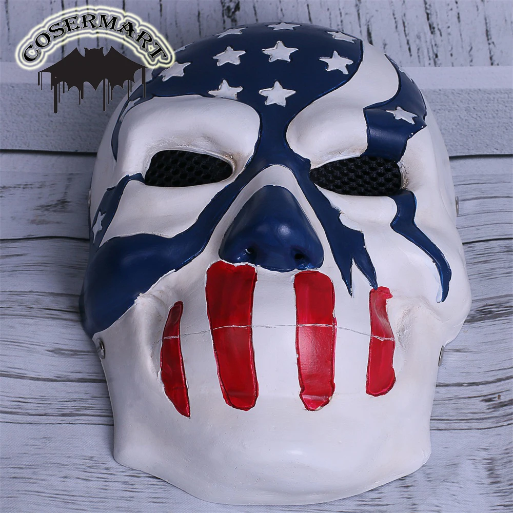 The Purge 3 Mask Halloween Election Year American Flag Stars & Stripes Resin Helmet New Halloween Party Prop
The Purge 3 Mask Halloween Election Year American Flag Stars & Stripes Resin Helmet New Halloween Party Prop