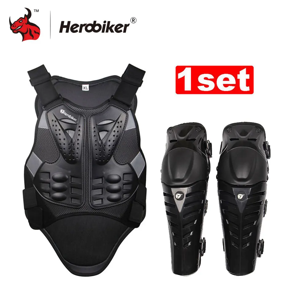 Защитный жилет HEROBIKER для мотокросса бронированный защиты спины и груди гонок +