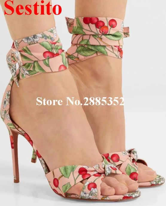 Sestito 2018 New Sweet Pink Print Floral Summer Women Sandals Girls Party Dress Lady Pumps Stiletto Heel Shoes Women Wholesale
Sestito 2018 New Sweet Pink Print Floral Summer Women Sandals Girls Party Dress Lady Pumps Stiletto Heel Shoes Women Wholesale