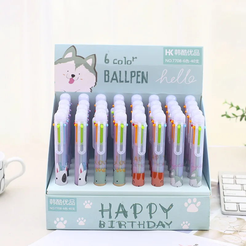 40 pcs/1 lot Kawaii Ballpen 6 color Happy story Ballpoint Pens Pens School Stationery Writing Supplies Office Supplies
40 pcs/1 lot Kawaii Ballpen 6 color Happy story Ballpoint Pens Pens School Stationery Writing Supplies Office Supplies