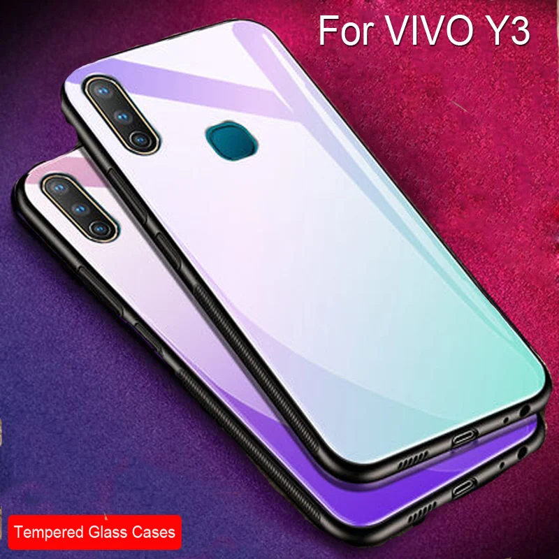 White Color Slim Silicone Case For VIVO Y3 y3 Gradient Tempered glass Hard Back cover For VIVO Y 3 Cases Shell VIVOY3
White Color Slim Silicone Case For VIVO Y3 y3 Gradient Tempered glass Hard Back cover For VIVO Y 3 Cases Shell VIVOY3