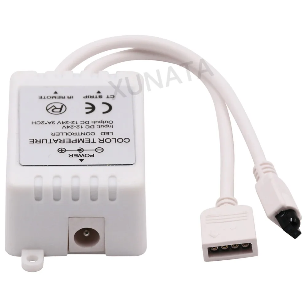 DC5-24V Color Temperature Controller 24Key 4Pins Wireless IR Remote Control For LED Strip Light Controller Accessories
DC5-24V Color Temperature Controller 24Key 4Pins Wireless IR Remote Control For LED Strip Light Controller Accessories