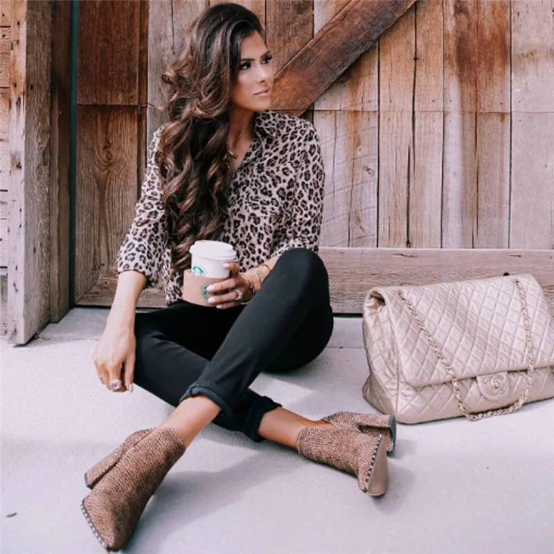 Fashion & Sexy Women's Leopard Blouse V-neck Shirt Ladies OL Party Top Dames Streetwear blusas femininas elegante Plus Size Lady
Fashion & Sexy Women's Leopard Blouse V-neck Shirt Ladies OL Party Top Dames Streetwear blusas femininas elegante Plus Size Lady
