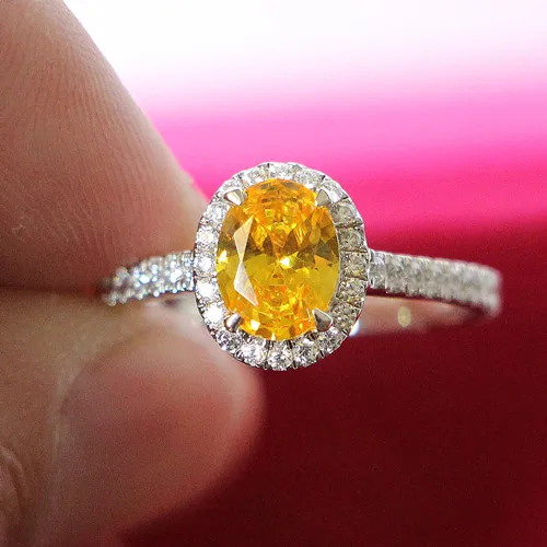 Lucky Design Egg Shape 2CT Oval Shape Yellow Fine Diamond Ring Real Sterling Silver Golden Stone Fine Jewelry Gift
Lucky Design Egg Shape 2CT Oval Shape Yellow Fine Diamond Ring Real Sterling Silver Golden Stone Fine Jewelry Gift