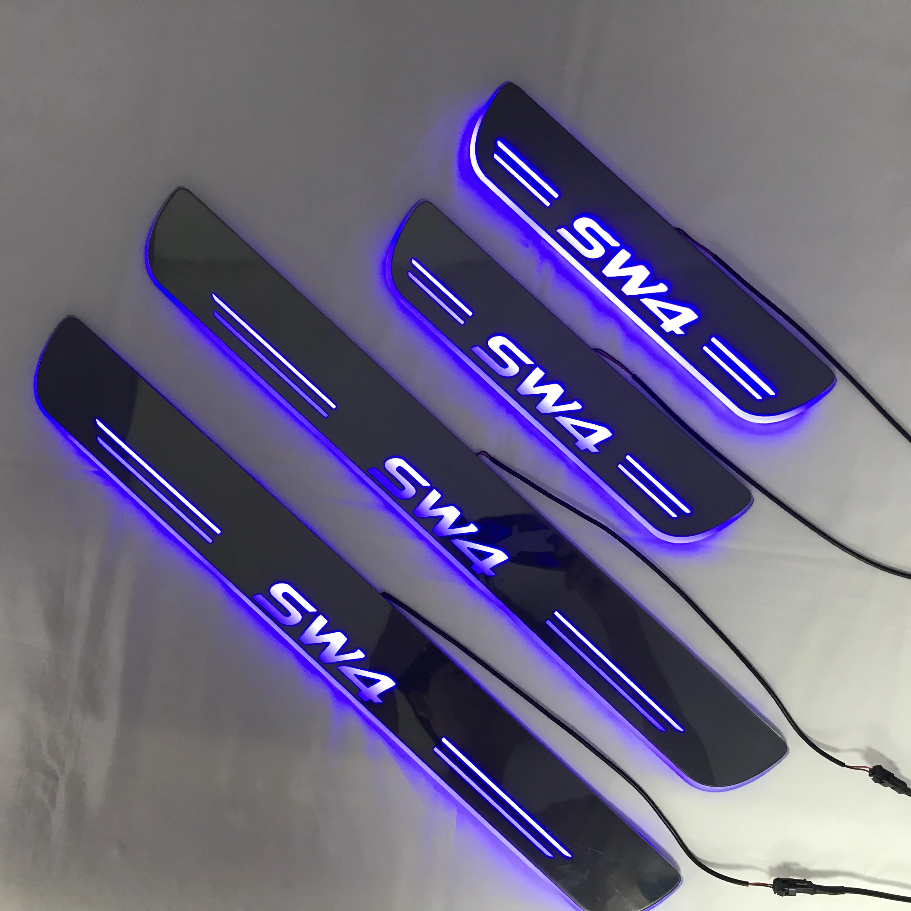 RQXR led moving door scuff for toyota fortuner sw4 dynamic door sill plate flat lining overlay welcome flow/fixed light, 4pcs
RQXR led moving door scuff for toyota fortuner sw4 dynamic door sill plate flat lining overlay welcome flow/fixed light, 4pcs